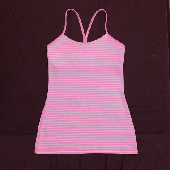 Lululemon pink and white tank top - Picture 2 of 2